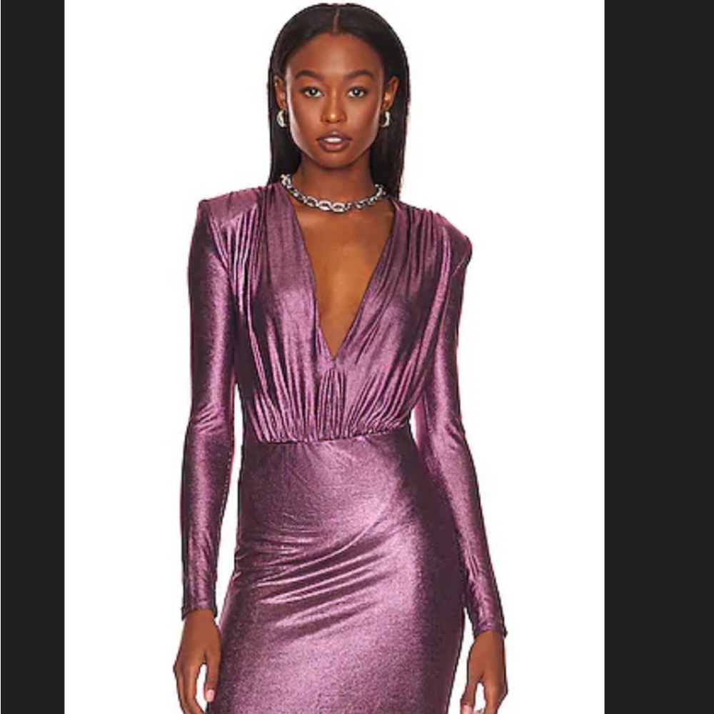 Elegant Purple Long Sleeve Bodysuit